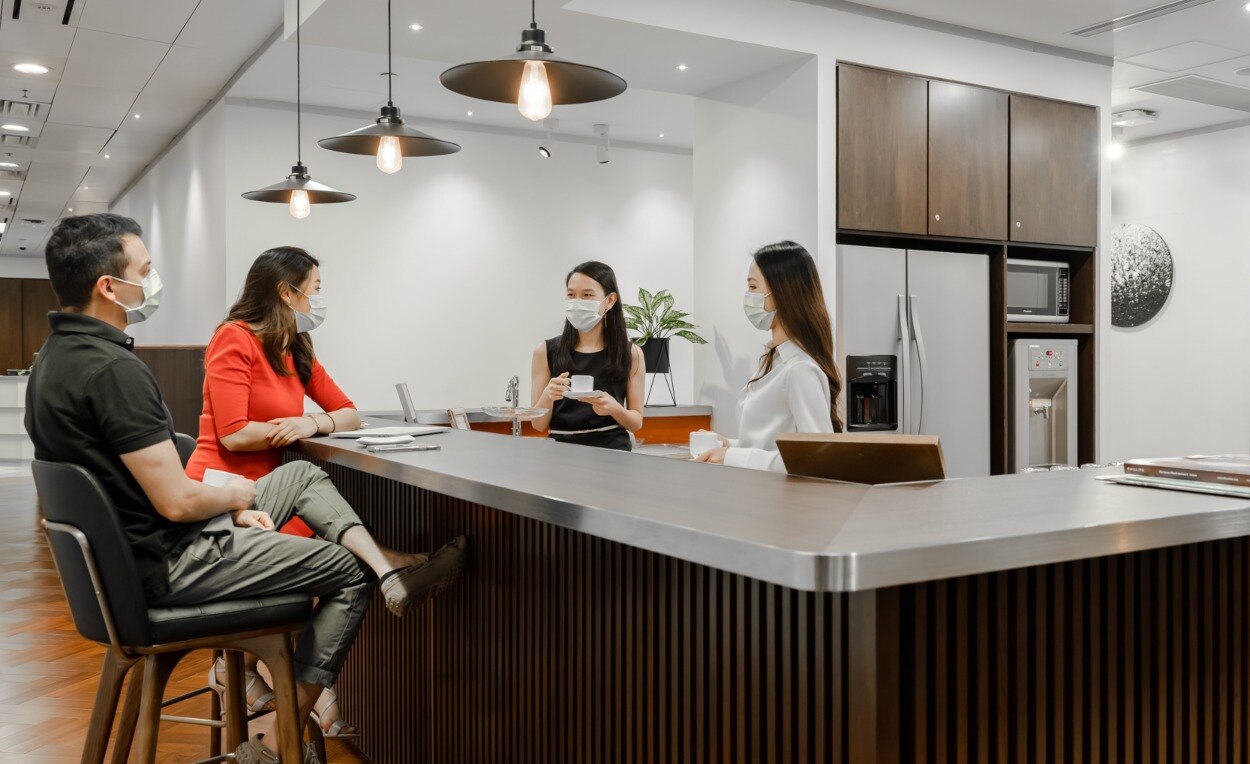People meeting in a Serviced Office